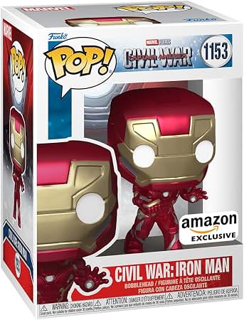 Amazon.com: Funko POP Marvel: Civil War Hawkeye Spiderman, Iron